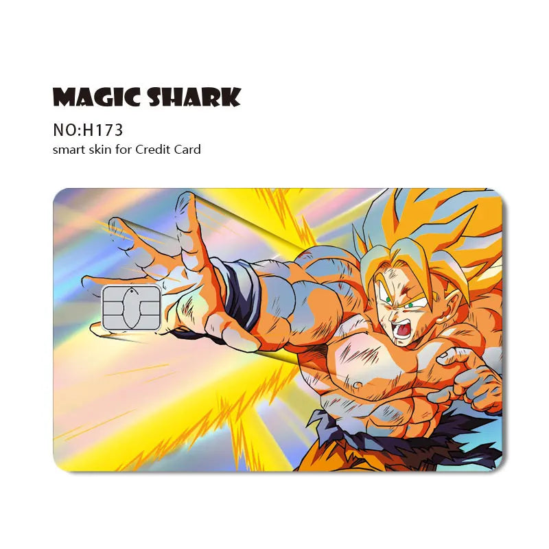 Dragon Ball Z EMV Card Stickers – Anime Card Skins for All Chip Sizes