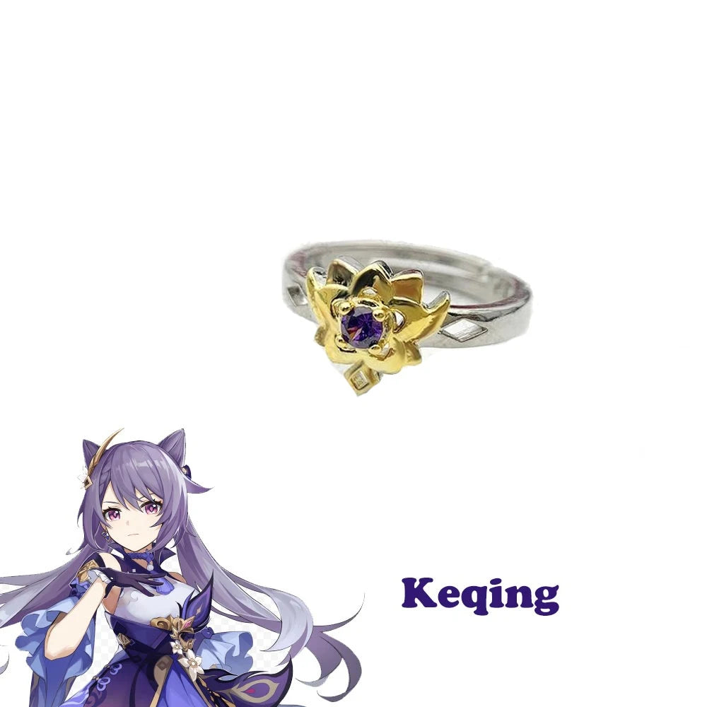Genshin Impact Character Rings – Anime Jewelry Collection