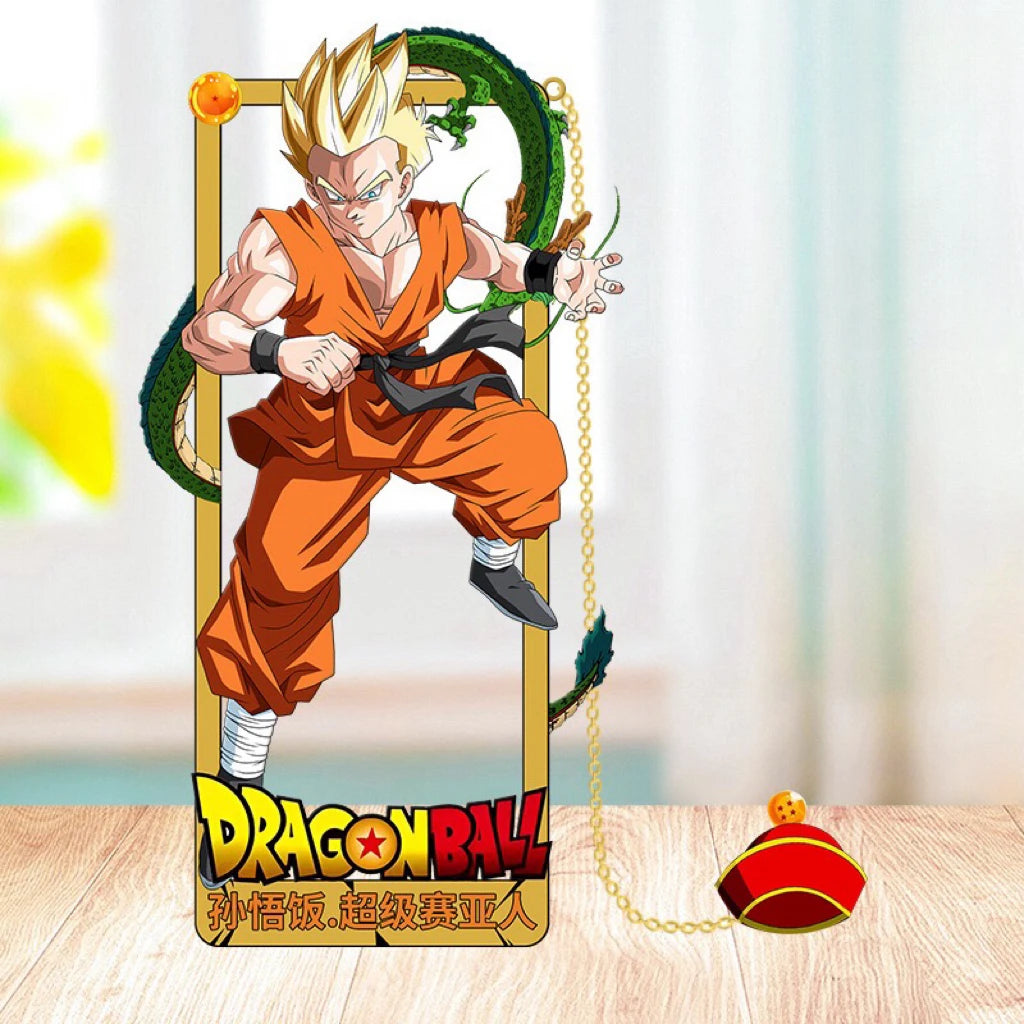 Dragon Ball Z 3D Metal Bookmarks – Anime Character Collection