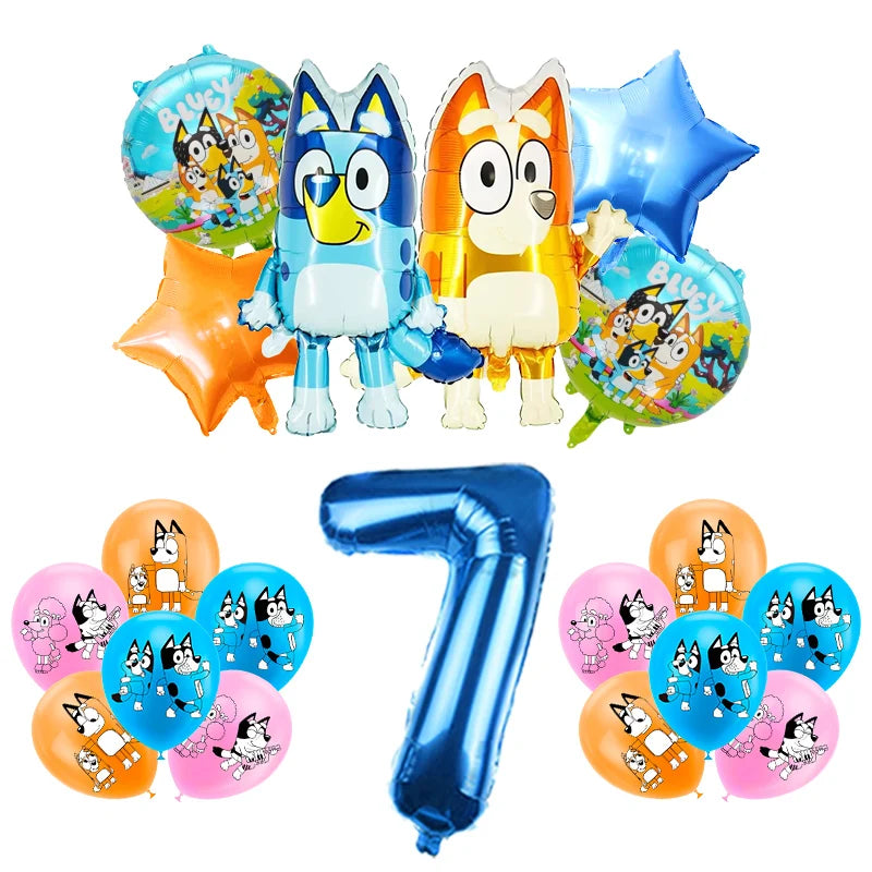 Bluey Birthday Balloon Set (1–9 Years)