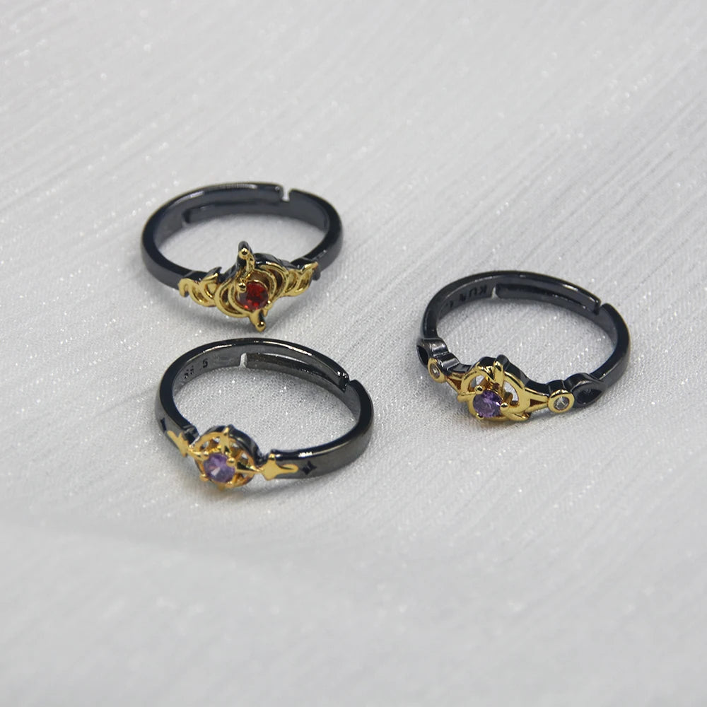 Genshin Impact Character Rings – Anime Jewelry Collection