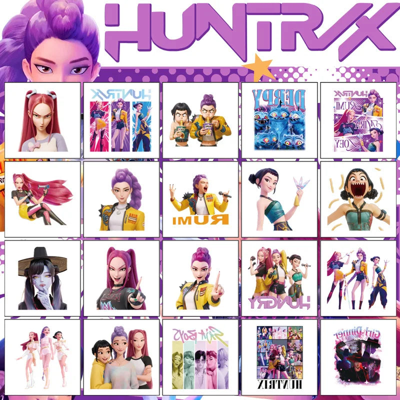 K-POP Demon Hunters Tattoo Stickers – 40pcs / 80pcs Set