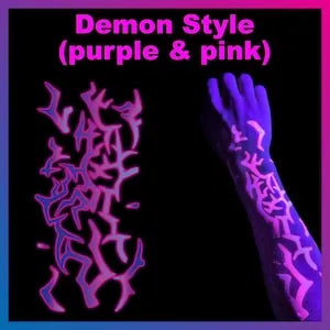 UV Glow Temporary Tattoos – Cut, Apply & Glow