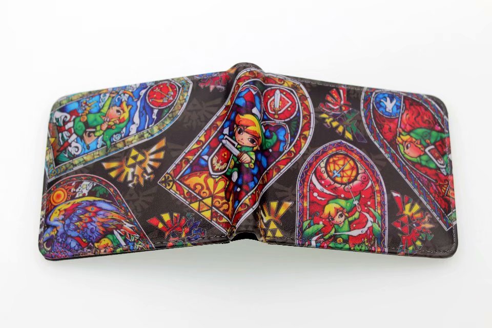 The Legend of Zelda PU Wallet Men Purse Zelda Game Style Wallet Card Coin Storage Game Peripherals Students Fashion Friends Gift