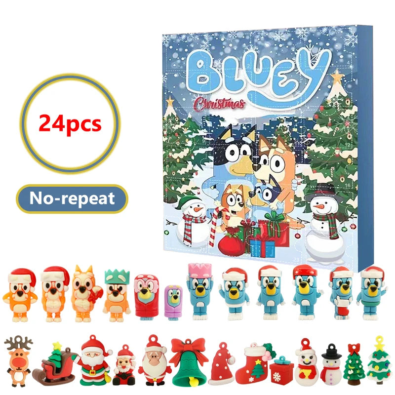 Bluey Christmas Countdown Advent Calendar – 24 Days of Surprises