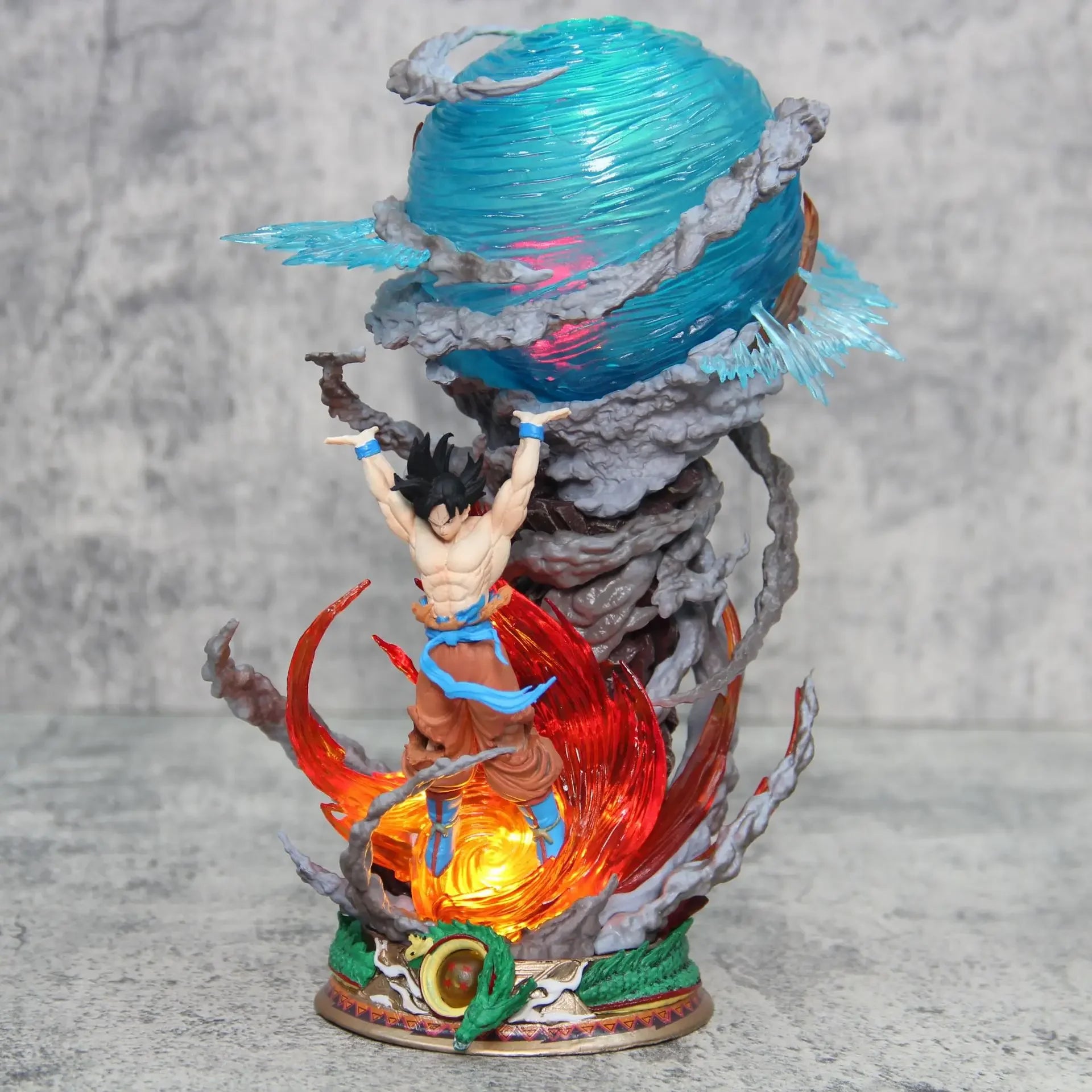 Dragon Ball Z Goku Spirit Bomb LED Statue – 23cm