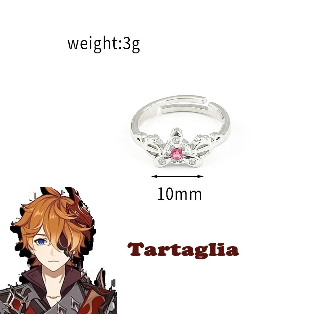 Genshin Impact Character Rings – Anime Jewelry Collection