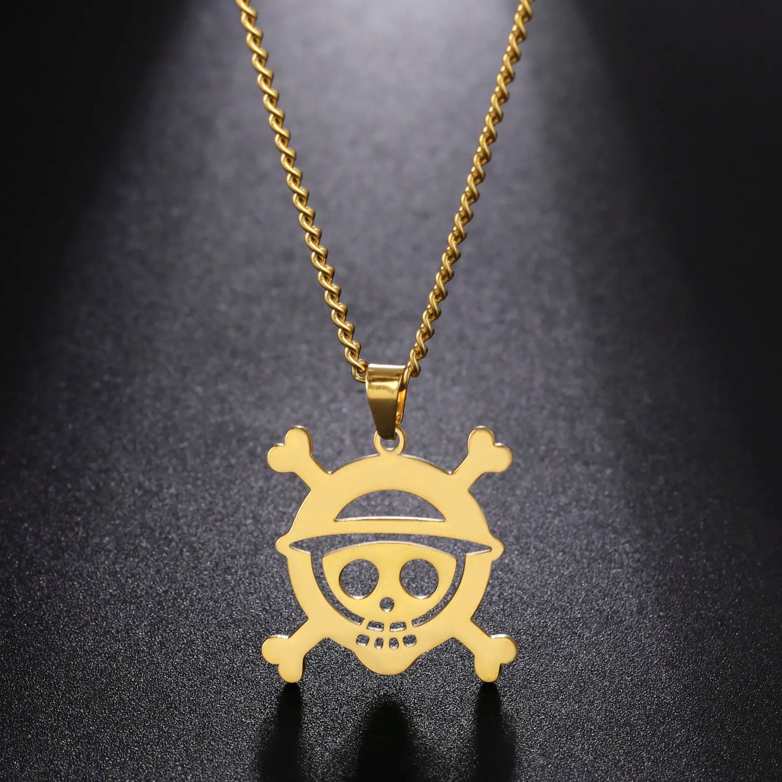 One Piece - Skeleton Face Necklace Logo