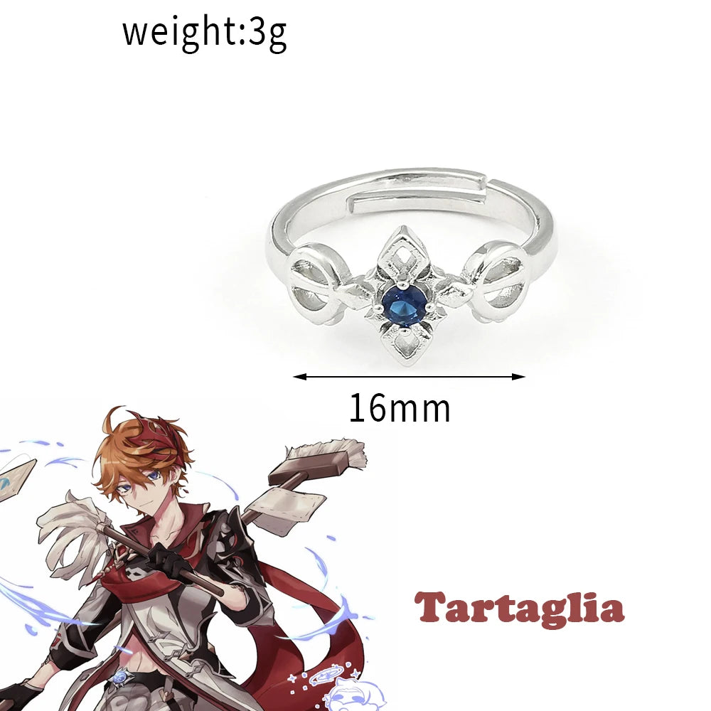 Genshin Impact Character Rings – Anime Jewelry Collection
