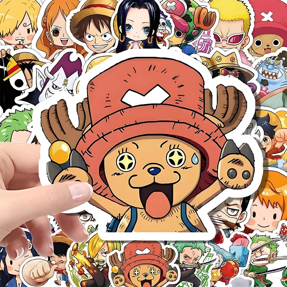 One Piece Sticker Pack – 55pcs Waterproof Vinyl Decals